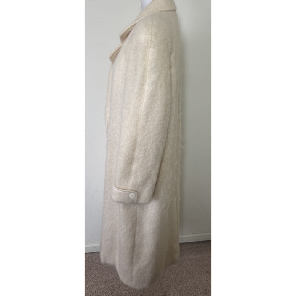 VTG Jacobson's Mohair Coat Long Lined Womens Size XL/2XL? Cream USA Made - Picture 5 of 10